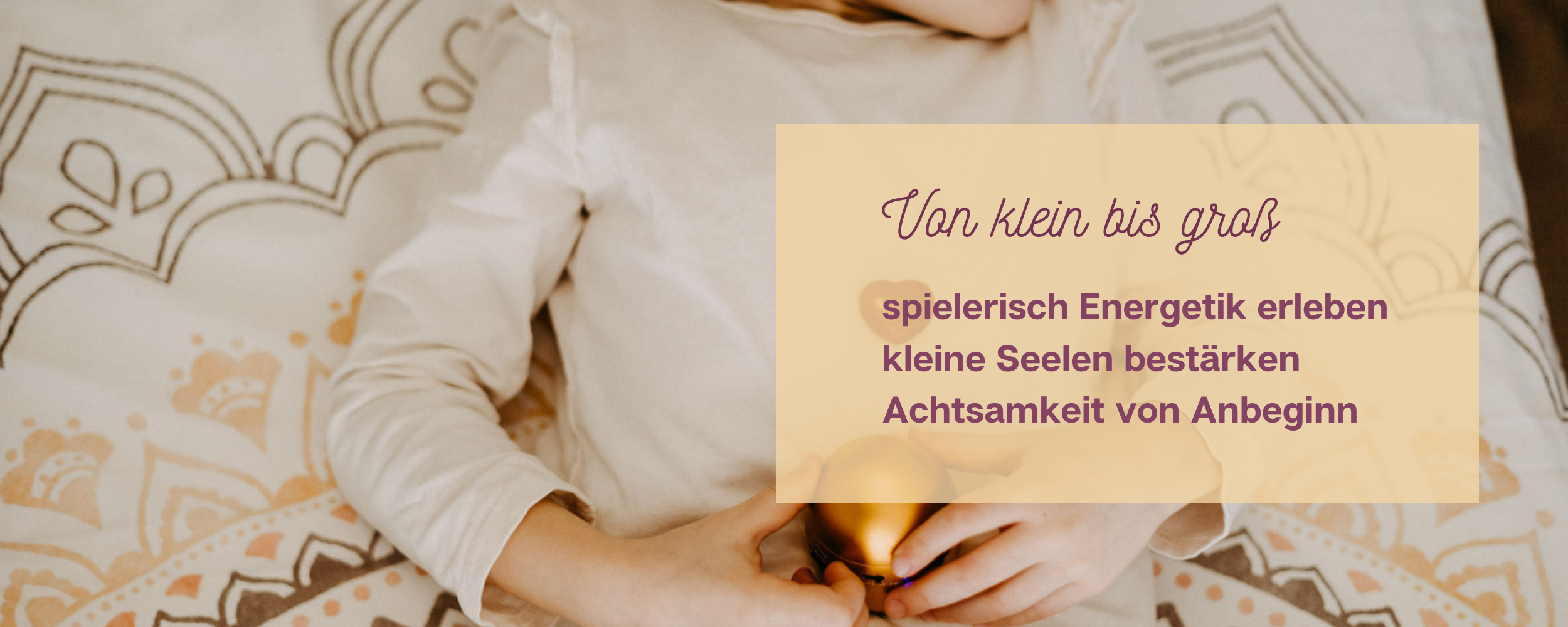 Für Kinder Banner Herzensperle